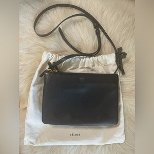 Celine Trio Bag  Small size /Black/ Authentic